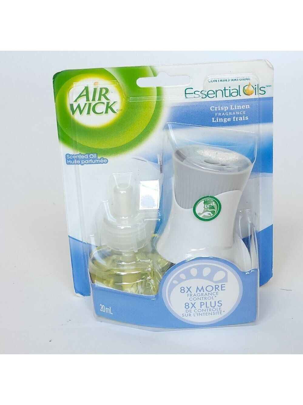 AIR WICK Essential Oils Crisp Linen BNIP Sealed STARTER KIT